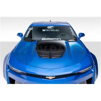 Extreme Dimensions Hood - Fiberglass Reinforced Plastic Black - Grid - 113019