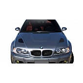 Extreme Dimensions Hood - Primered Fiberglass Gray - 109679
