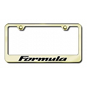 Automotive Gold License Plate Frame - Gold Stainless Steel - LFFMAEG