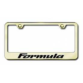 Automotive Gold License Plate Frame - Gold Stainless Steel - LFFMAEG
