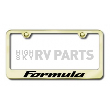 Automotive Gold License Plate Frame - Gold Stainless Steel - LFFMAEG