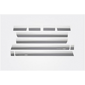 Putco Rocker Panel Molding - Polished Stainless Steel Silver Set of 10 - 9751225GM