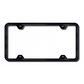 Automotive Gold License Plate Frame - Black Stainless Steel - LF451B
