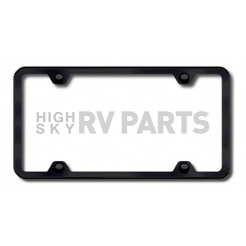 Automotive Gold License Plate Frame - Black Stainless Steel - LF451B