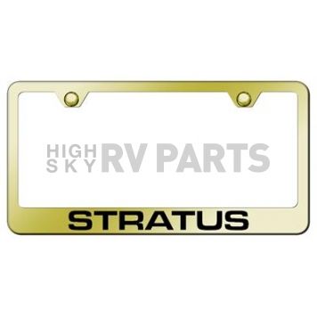 Automotive Gold License Plate Frame - Gold Stainless Steel - LFSTRAEG