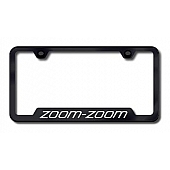 Automotive Gold License Plate Frame - Black Stainless Steel - GFZOOEB