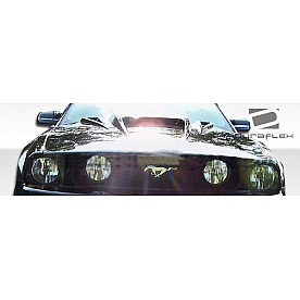 Extreme Dimensions Hood - Primered Fiberglass Black - 104170