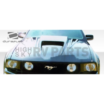 Extreme Dimensions Hood - Primered Fiberglass Black - 104170-4