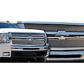 T-Rex Truck Products Grille Insert - Mesh Rectangular Triple Chrome Plated Stainless Steel - 44112