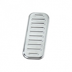 Lokar Performance Accelerator Pedal Pad - Aluminum Silver - BAG6091