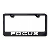 Automotive Gold License Plate Frame - Black Stainless Steel - LFFOCEB