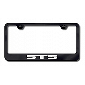 Automotive Gold License Plate Frame - Black Stainless Steel - LFSTSEB