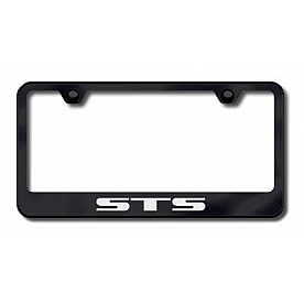 Automotive Gold License Plate Frame - Black Stainless Steel - LFSTSEB