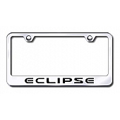 Automotive Gold License Plate Frame - Silver Stainless Steel - LFECLEC