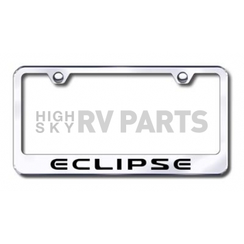 Automotive Gold License Plate Frame - Silver Stainless Steel - LFECLEC