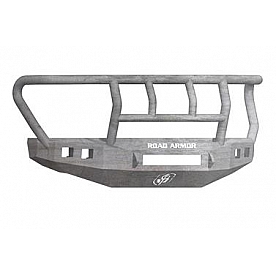 Road Armor Bumper Stealth Titan II 1-Piece Design Steel Natural - 617F2ZNW