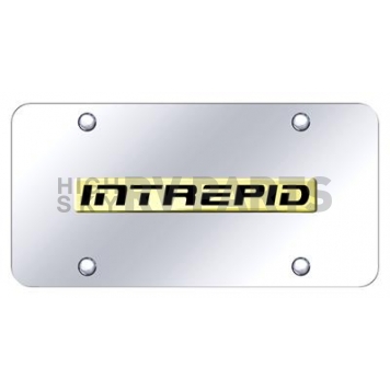 Automotive Gold License Plate - Intrepid Stainless Steel - INRNGC