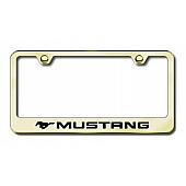 Automotive Gold License Plate Frame - Gold Stainless Steel - LFMUSEG