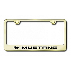 Automotive Gold License Plate Frame - Gold Stainless Steel - LFMUSEG