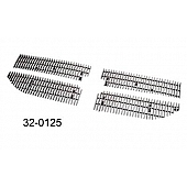 Paramount Automotive Grille Insert - Polished Aluminum 4 Millimeter Vertical Style - 320125