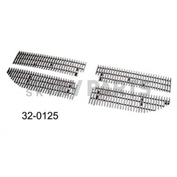 Paramount Automotive Grille Insert - Polished Aluminum 4 Millimeter Vertical Style - 320125