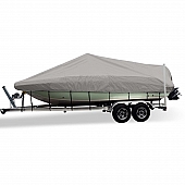 Carver Boat Cover V-Hull Bass Boat Gray Polyester - 79011