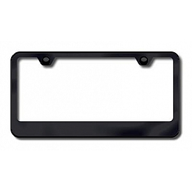 Automotive Gold License Plate Frame - Black Stainless Steel - LF462B