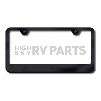 Automotive Gold License Plate Frame - Black Stainless Steel - LF462B