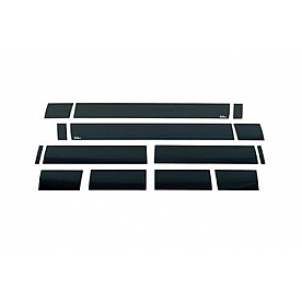Putco Rocker Panel Molding - Polished Stainless Steel Black Set of 10 - 751234BPGM
