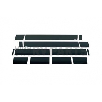 Putco Rocker Panel Molding - Polished Stainless Steel Black Set of 10 - 751234BPGM