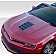 Extreme Dimensions Hood - Primered Fiberglass Black - 109478