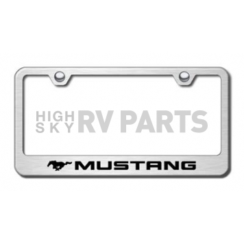 Automotive Gold License Plate Frame - Silver Stainless Steel - LFMUSES