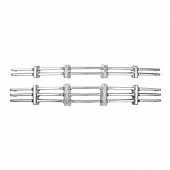 Coast To Coast Grille Insert - Chrome Plated ABS Plastic - GI125