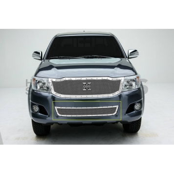 T-Rex Truck Products Bumper Grille Insert Overlay Polished Silver Stainless Steel - 6729090-1