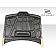 Extreme Dimensions Hood - Primered Fiberglass Black - 100907