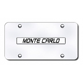 Automotive Gold License Plate - Monte Carlo Stainless Steel - MTCNCC