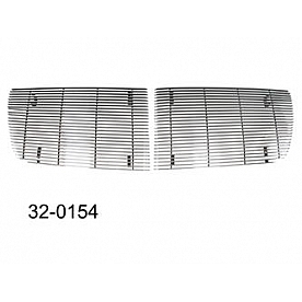 Paramount Automotive Grille Insert - Polished Aluminum 4 Millimeter Horizontal Style - 320154
