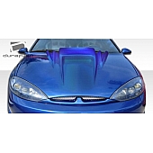 Extreme Dimensions Hood - Primered Fiberglass Black - 103784