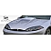 Extreme Dimensions Hood - Primered Fiberglass Black - 103784