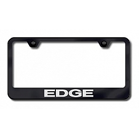Automotive Gold License Plate Frame - Black Stainless Steel - LFEDGEB