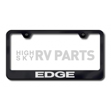 Automotive Gold License Plate Frame - Black Stainless Steel - LFEDGEB