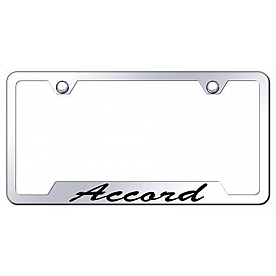 Automotive Gold License Plate Frame - Gold Stainless Steel - GFSACCEG
