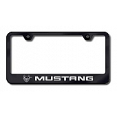 Automotive Gold License Plate Frame - Black Stainless Steel - LFMUS45EB