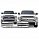 Coast To Coast Grille Insert - Chrome Plated ABS Plastic - GI126