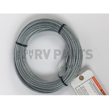 Warn Winch Cable -  50 Feet Galvanized Aircraft Steel - 100972
