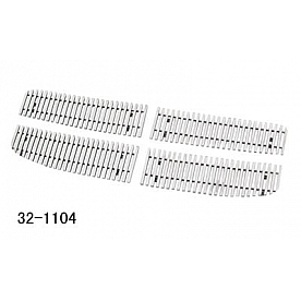 Paramount Automotive Grille Insert - Polished Aluminum 8 Millimeter Vertical Style - 321104