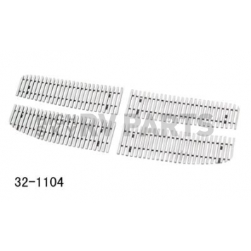 Paramount Automotive Grille Insert - Polished Aluminum 8 Millimeter Vertical Style - 321104