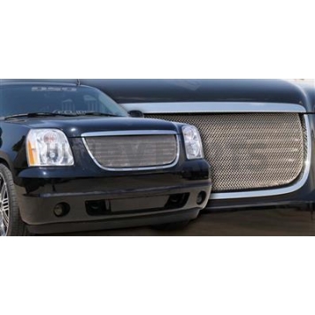 T-Rex Truck Products Grille Insert - Mesh Rectangular Triple Chrome Plated Stainless Steel - 44171