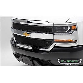 T-Rex Truck Products Grille Insert - Mesh Rectangular Black Powder Coated Steel - 6711281BR