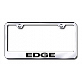 Automotive Gold License Plate Frame - Silver Stainless Steel - LFEDGEC